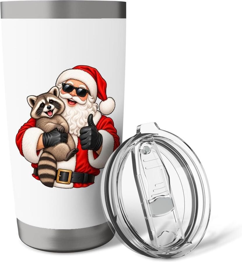 Kerstman Wasbeer Thermosbeker