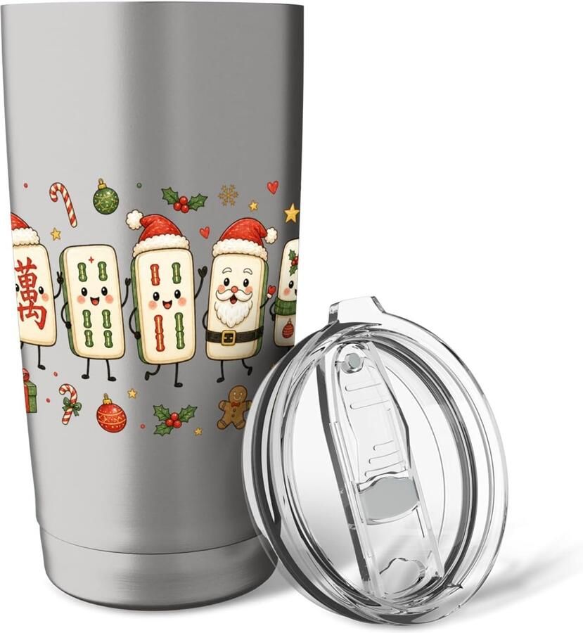 Kersttegels Vakantie Thermosbeker