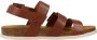 Kickers Comfort Leren Sandalen Kick Alana Brown Dames - Thumbnail 1