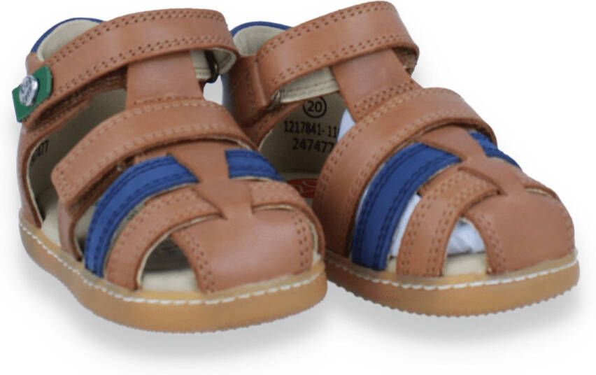 Kickers Jongens Sandaal Camel Blauw CAMEL