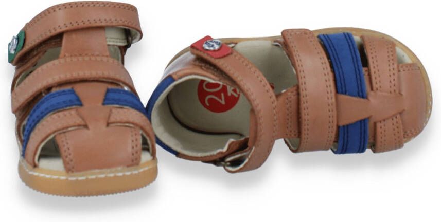 Kickers Jongens Sandaal Camel Blauw CAMEL