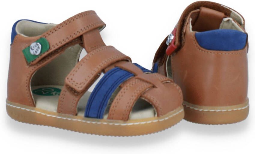 Kickers Jongens Sandaal Camel Blauw CAMEL