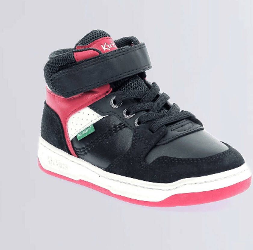 Kickers Sneaker Kickado Marine Rouge Blauw