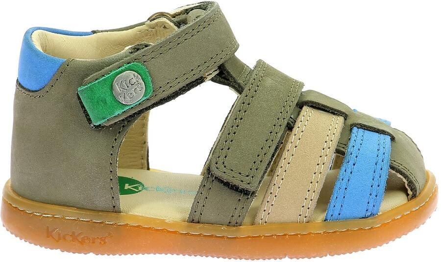 Kickers Kick Pod leren kindersandalen