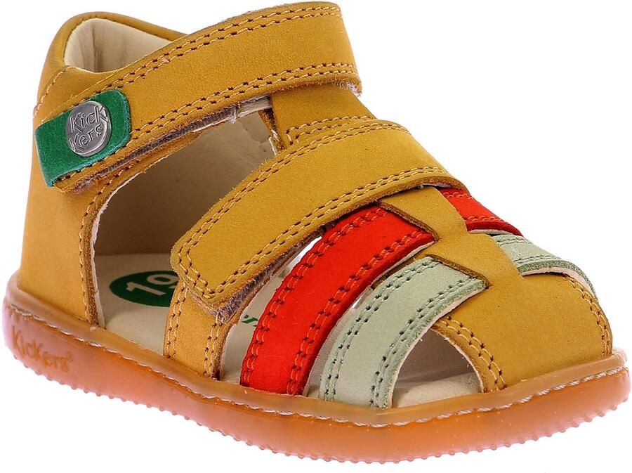 Kickers Kick Pod leren kindersandalen