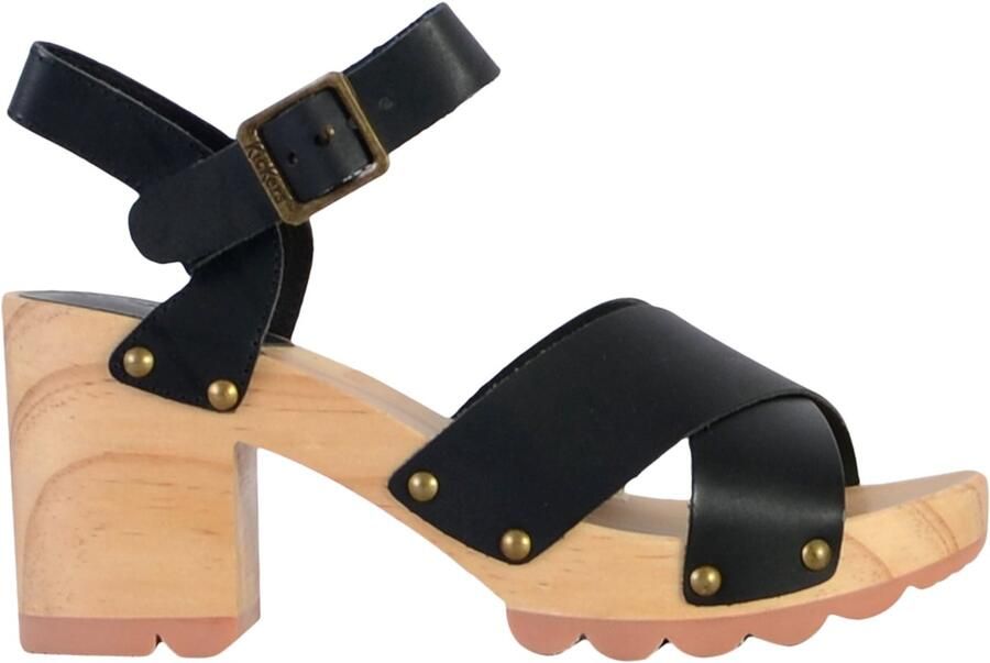 Kickers Kick Wise High Heel Sandals Black Dames