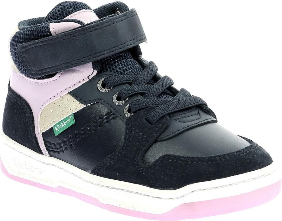 Kickers Kickado leren sportschoenen met hoge bovenkant voor kinderen