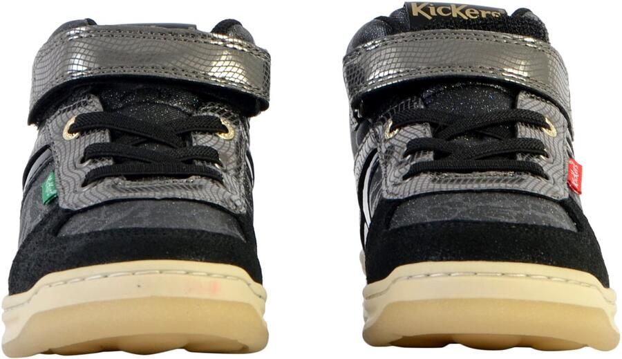 Kickers Kickalien leren sportschoenen met hoge hakken voor kinderen