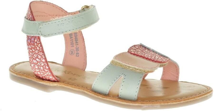 Kickers Lederen Meisjessandaal Gekleed Velcro