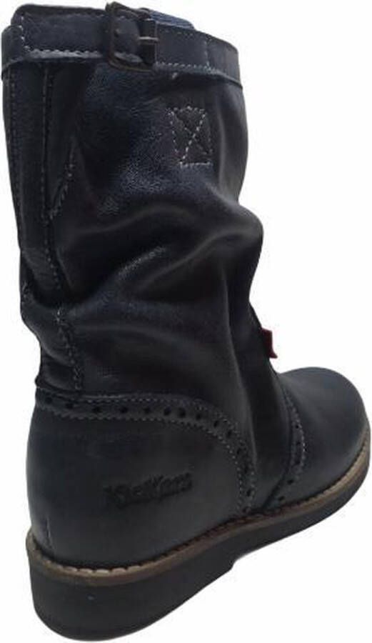Kickers rits oxford effen lange laars Jaclyn navy - Foto 4