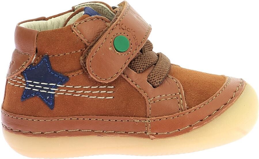 Kickers Sokistic leren kinderschoenen met hoge hakken