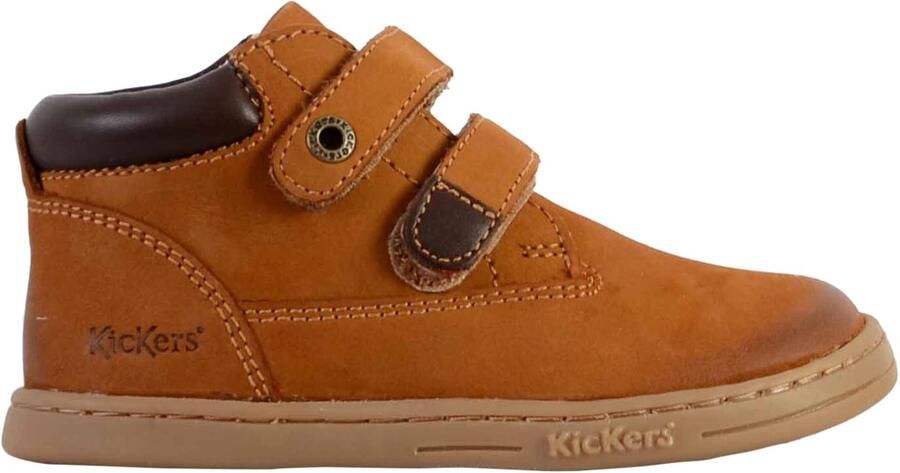 Kickers Tackeasy leren kras gympen voor kinderen