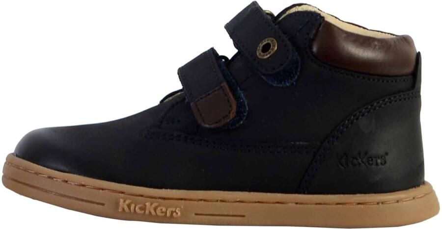 Kickers Tackeasy leren kras gympen voor kinderen