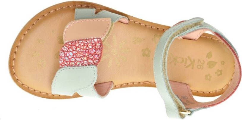 Kickers Lederen Meisjessandaal Gekleed Velcro