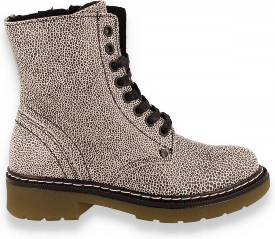 Bullboxer AOL501E6L Zwart Wit Print Boots