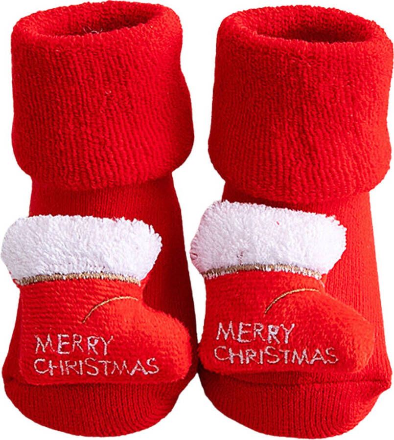 Kiddos Baby Antislip Kerstsokjes Kerst Babyslofjes Merry Christmas