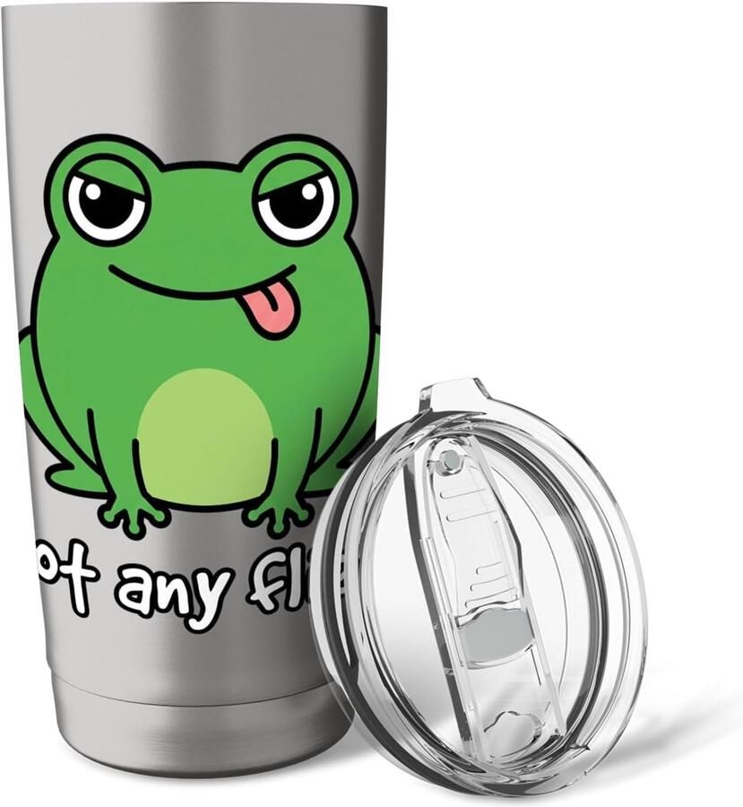 Kikker Got Any Flies? zomer humor dubbele wand thermobeker