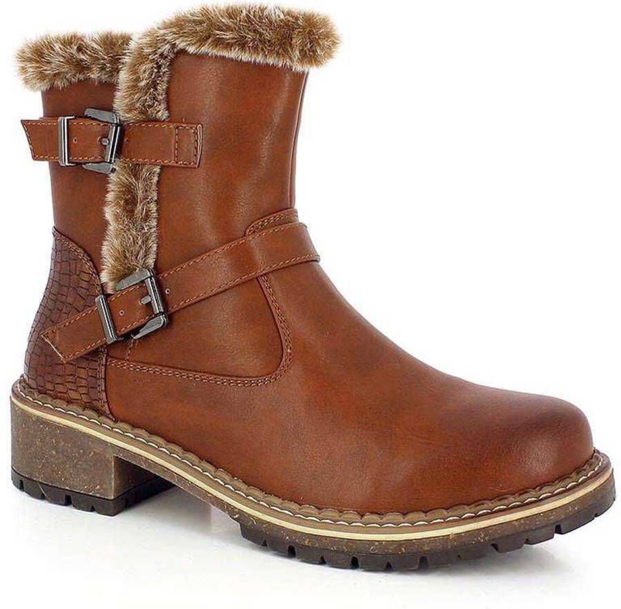 KIMBERFEEL Loe Booties Bruin Vrouw