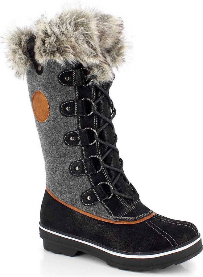 KIMBERFEEL Sissi Sneeuw Laarzen Charcoal Grey Dames