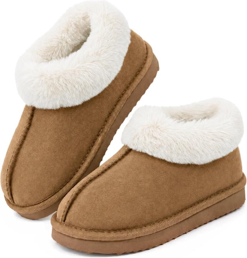 Kinder Winterlaarzen Warme Sneeuwlaarzen voor en Zachte Kunstbontvoering Antislipzool Comfortabele Enkelboots