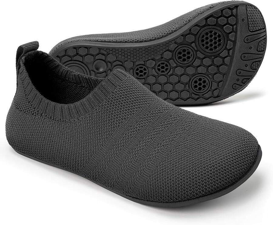 Kinderpantoffels voor en antislipzool peuterschoenen babyslippers uniseks donkergrijs
