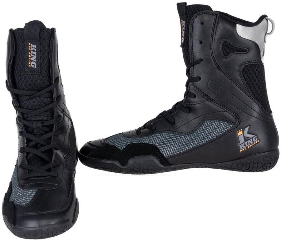 King Pro Boxing Boksschoenen Apex pro 1 Zwart Grijs