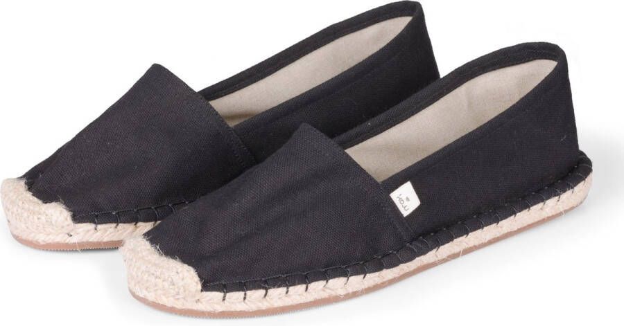 Kingdom of Wow Espadrilles Heren Zwart Vegan Handgemaakt