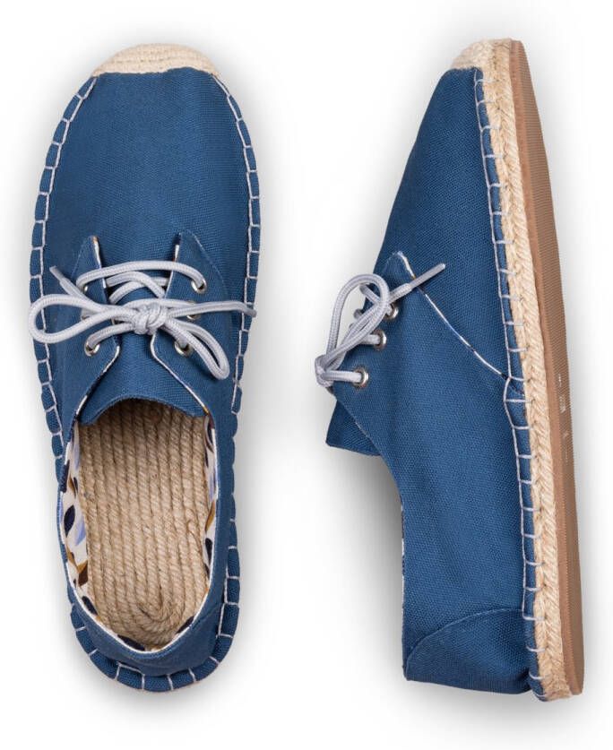 Kingdom of Wow Espadrilles Sneakers Heren Retro Blauw