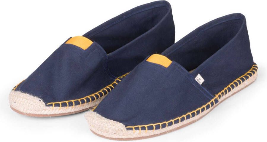 Kingdom of Wow Heren Espadrilles Urban Nights Donker Blauw Handgemaakt