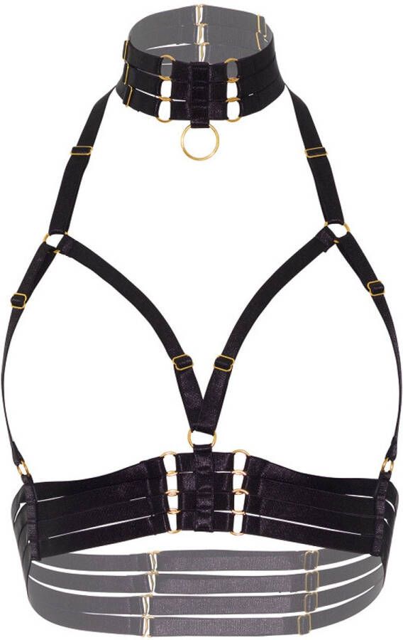 Kinky Diva Open Cup Bra + O-Ring Collar