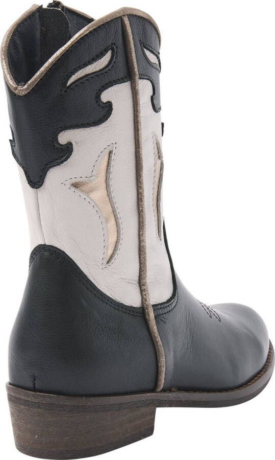 Kipling Barlet leren cowboylaarzen zwart beige Meisjes Leer Meerkleurig 28