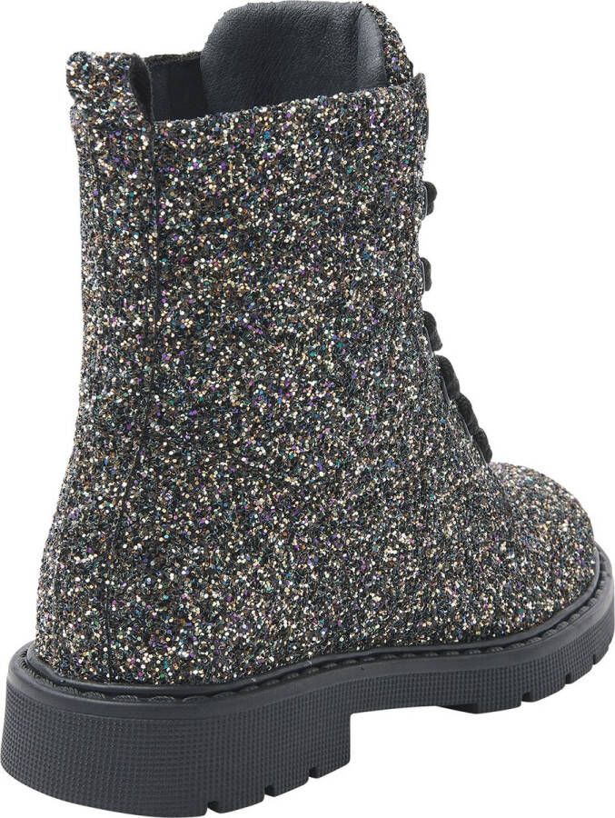 Kipling Bibiana veterboots zwart goud Meisjes Imitatieleer All over print 31