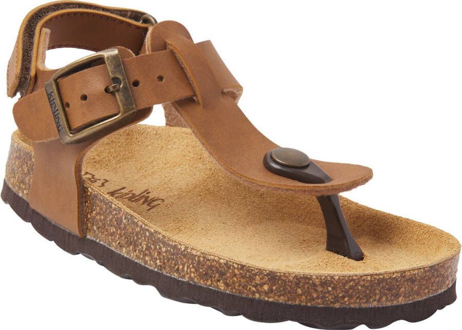 Kipling Juan 3 sandalen cognac Bruin Jongens Imitatieleer Effen 26 - Foto 7