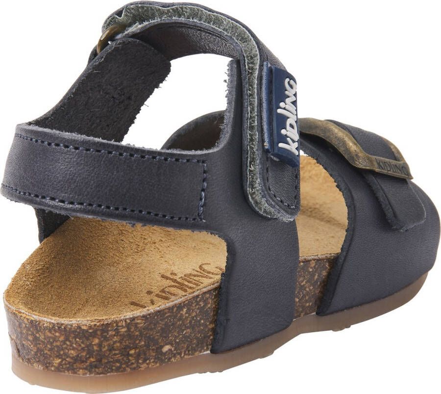 Kipling Fabio leren sandalen donkerblauw Jongens Leer Effen 27