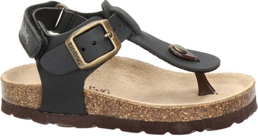 Kipling Juan 3 Sandalen Jongens Zwart