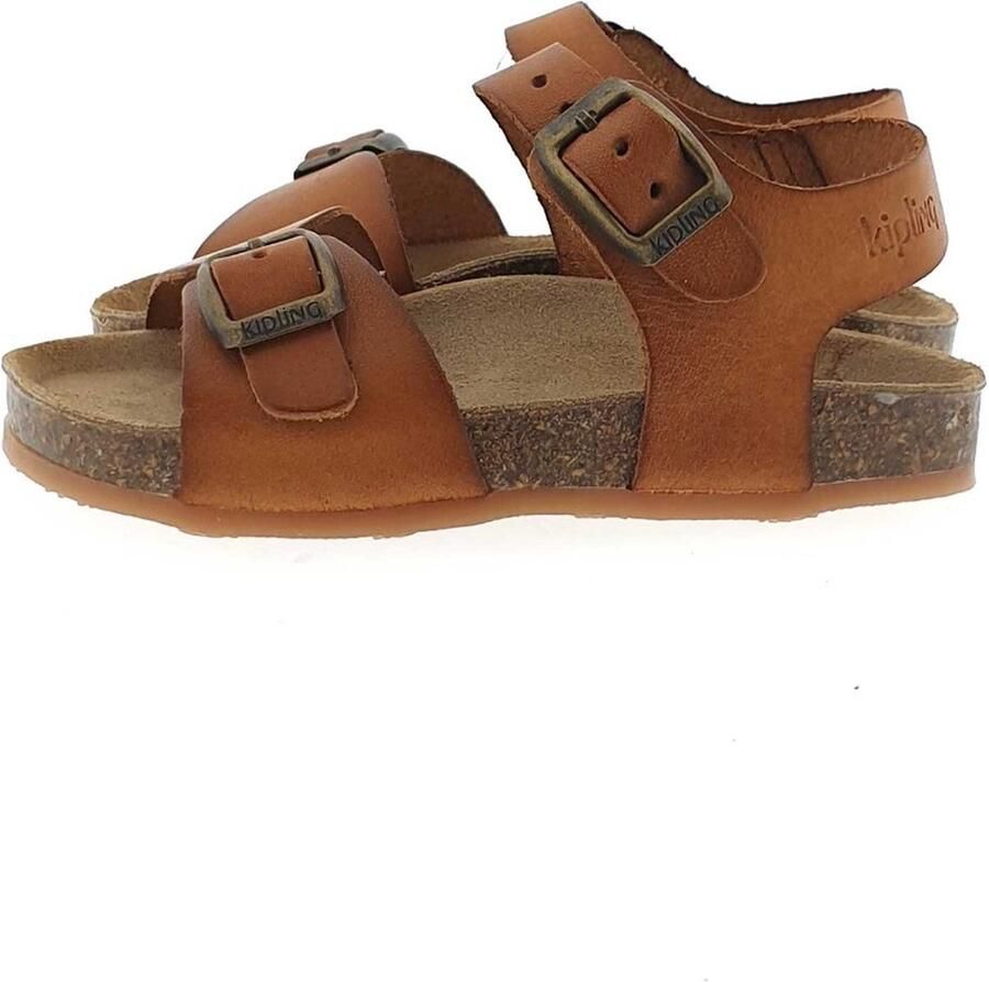 Kipling leren sandalen cognac Bruin Leer Effen 22 - Foto 2