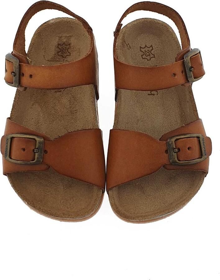 Kipling leren sandalen cognac Bruin Leer Effen 22 - Foto 9