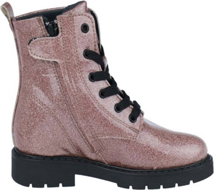 Kipling Ella Veterboots roze Imitatieleer Kinderschoenen