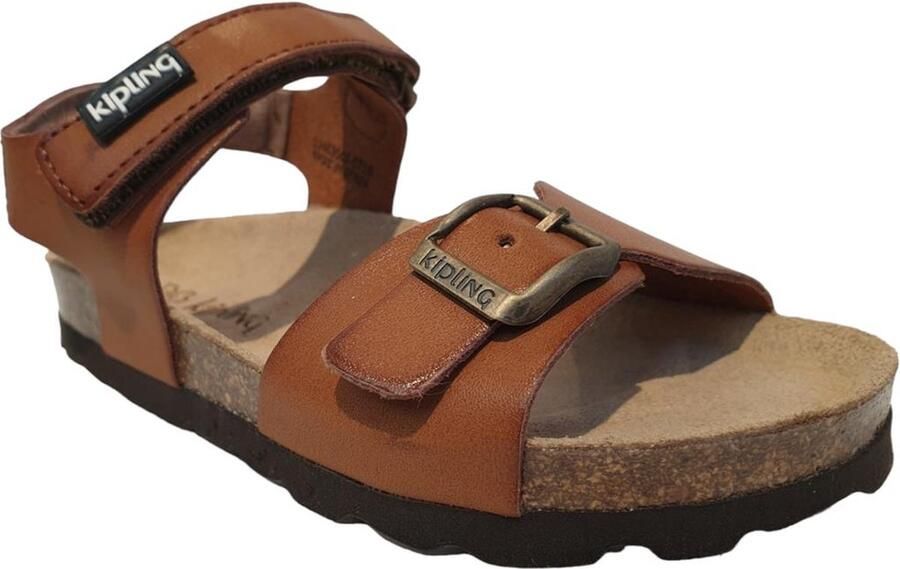 Kipling Fabio 7 leren sandalen cognac Bruin Jongens Leer Effen 28 - Foto 2
