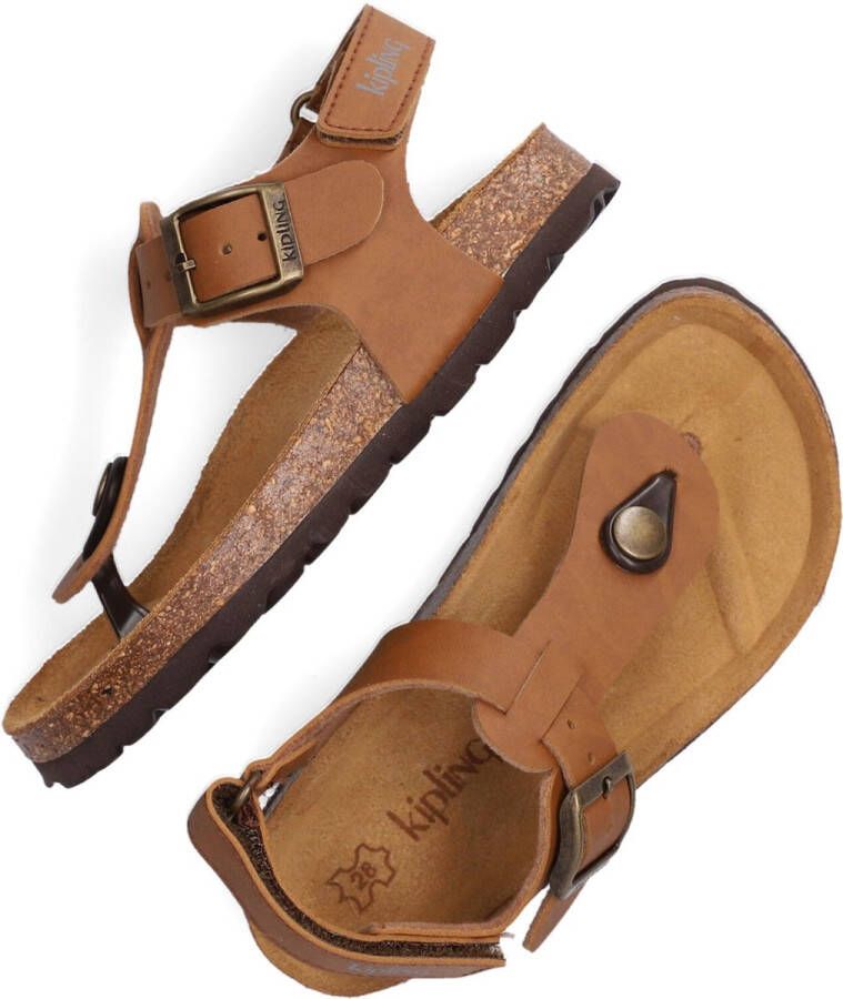 Kipling Juan 3 sandalen cognac Bruin Jongens Imitatieleer Effen 26 - Foto 4