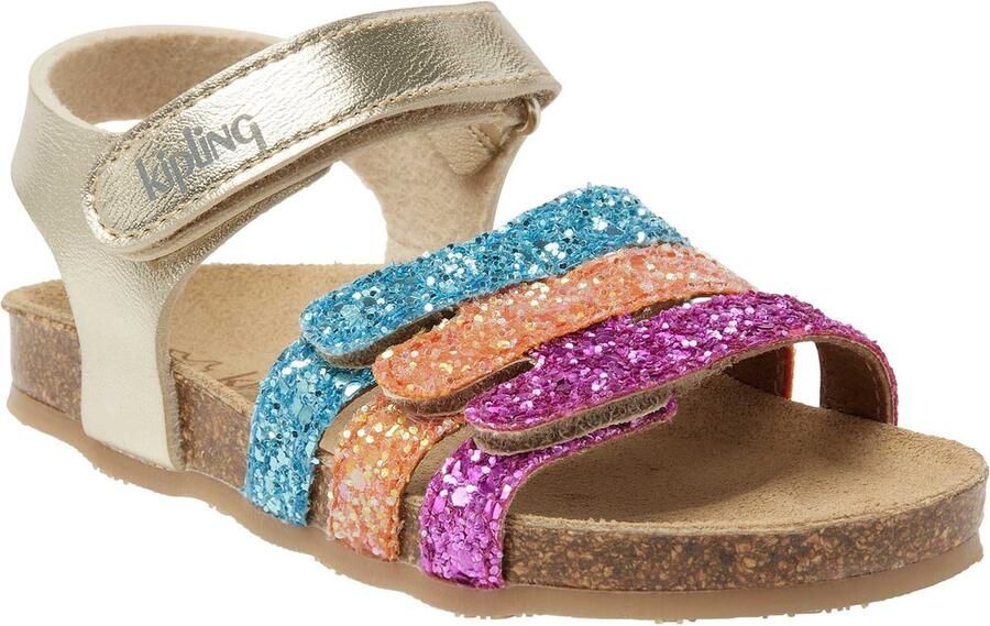 Kipling Nostalgia sandalen zilver roze oranje blauw Meisjes Imitatieleer 25 - Foto 2