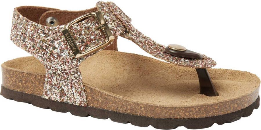 Kipling Madonna 1 sandalen met glitters champagne Wit Meisjes Imitatieleer 33 - Foto 2