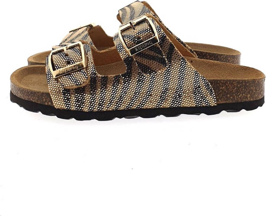 Kipling Marwa 4 slipper goud