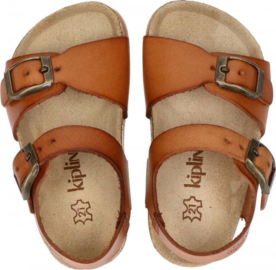 Kipling leren sandalen cognac Bruin Leer Effen 25 - Foto 4