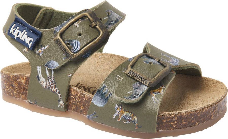 Kipling leren sandalen kaki Groen Jongens Leer All over print 24 - Foto 4