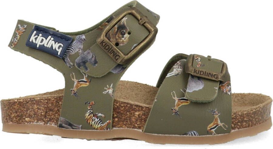 Kipling leren sandalen kaki Groen Jongens Leer All over print 24 - Foto 5