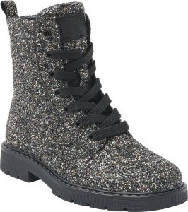 Kipling Zwarte Veterboots Glitter Bibiana A
