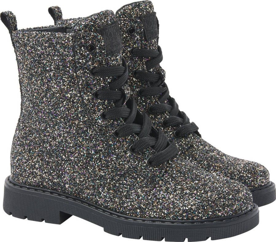 Kipling Bibiana veterboots zwart goud Meisjes Imitatieleer All over print 29