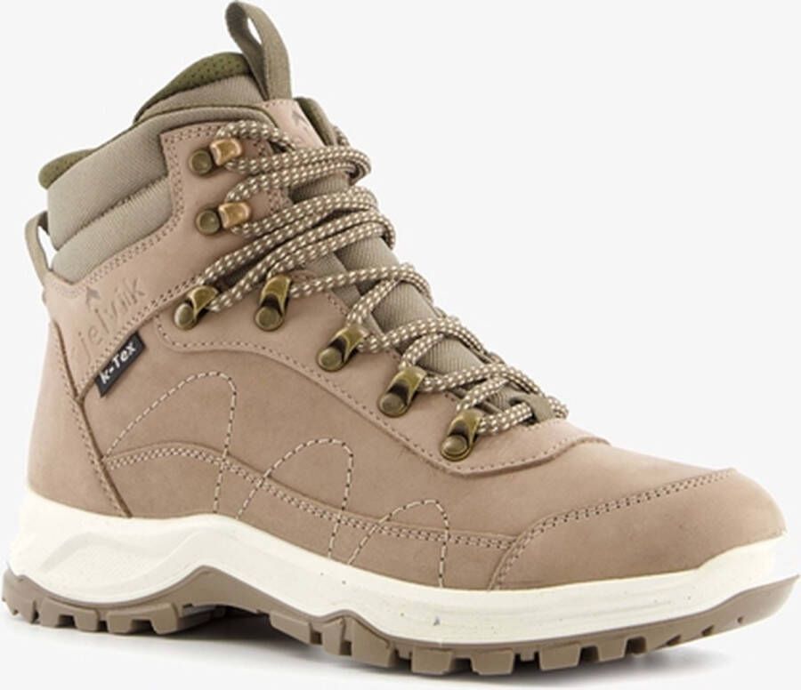 Kjelvik categorie B dames wandelschoenen beige Uitneembare zool