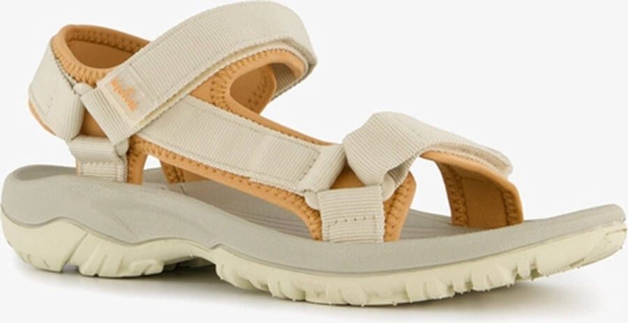 Kjelvik dames wandelsandalen beige oranje